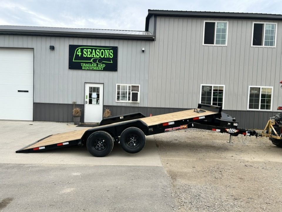 New 2027 H&H Trailers 82"X18' EX 7K SPEEDLOADER POWER TILT Car / Racing Trailer