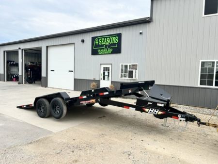 New 2027 H&H Trailers 82"X18' EX 7K SPEEDLOADER POWER TILT Car / Racing Trailer