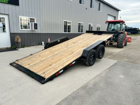 New 2027 H&H Trailers 82"X18' EX 7K SPEEDLOADER POWER TILT Car / Racing Trailer