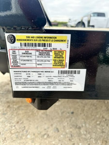 New 2027 H&H Trailers 82"X18' EX 7K SPEEDLOADER POWER TILT Car / Racing Trailer