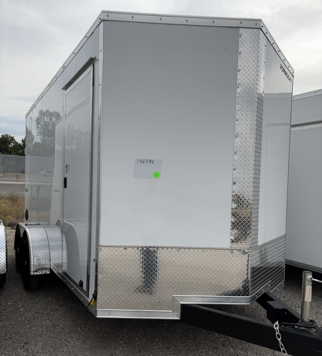 New 2027 Formula Trailers 7X14 CONQUEST SE FLAT TOP VNOSE 7K W/RAMP