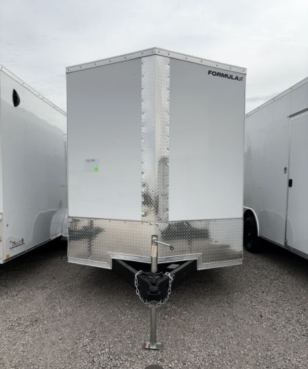 New 2027 Formula Trailers 7X14 CONQUEST SE FLAT TOP VNOSE 7K W/RAMP