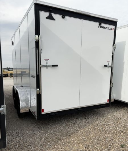 New 2027 Formula Trailers 7X14 CONQUEST SE FLAT TOP VNOSE 7K W/RAMP