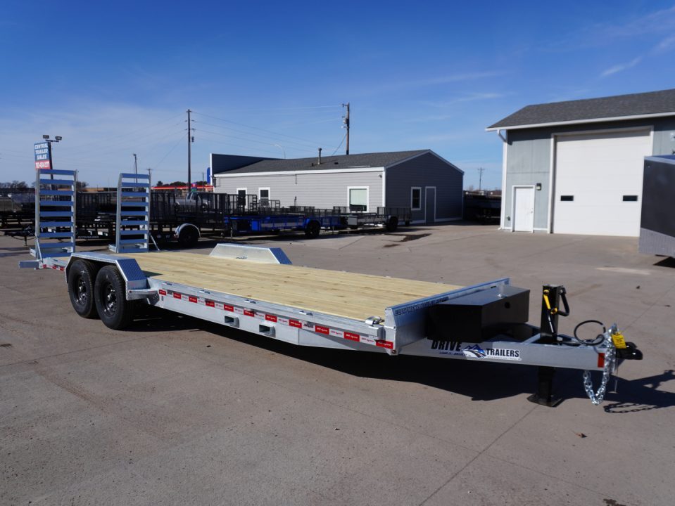 New 2027 Drive Trailers 82"X24' Galvanized Equipment Trailer
