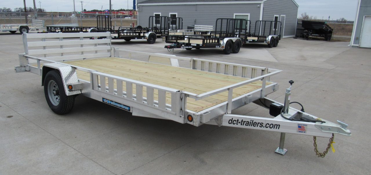 New 2026 DCT 83"x14ft Aluminum Utility Trailer