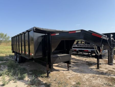 New 2026 Texas Pride Trailers 8x20ft Heavy Duty Dump Gooseneck Trailer 26k