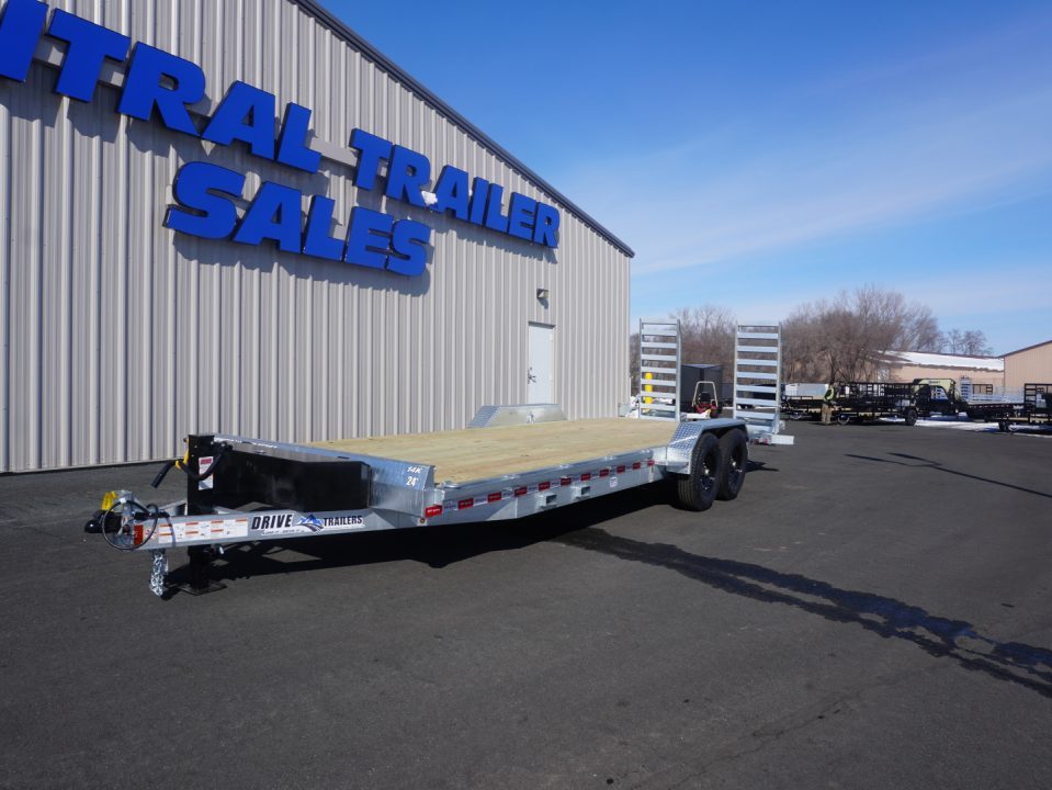 New 2027 Drive Trailers 82"X24' Galvanized Equipment Trailer