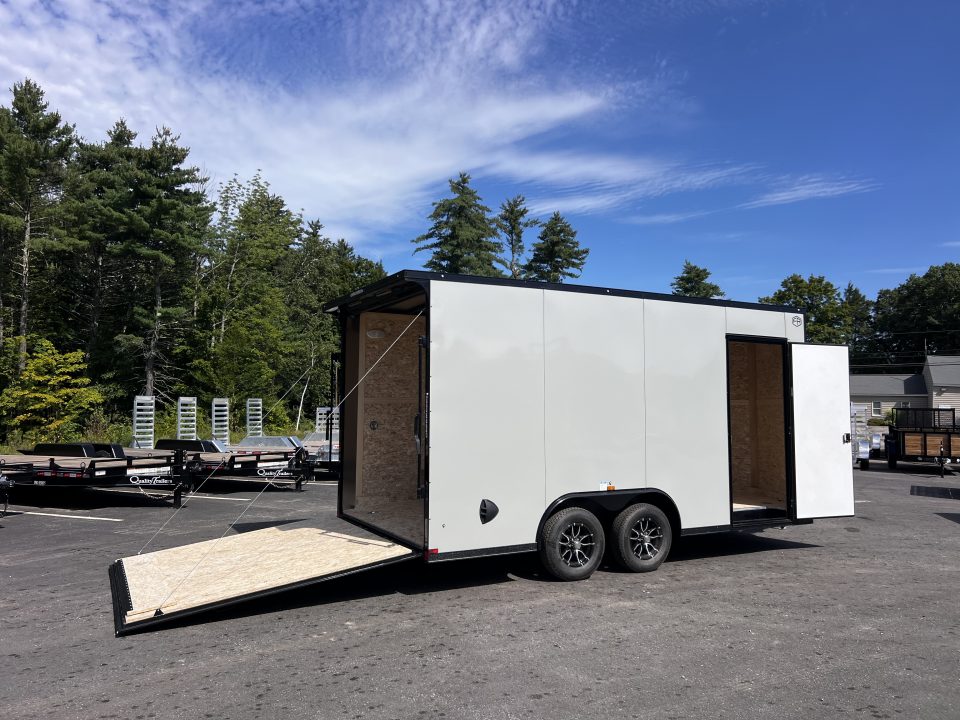 New 2027 US Cargo 8.5X16+ 2ft V-Nose /.080 Polycore / I-Beam Frame / 7' 6" interior/ Blackout Package - 7000GVW