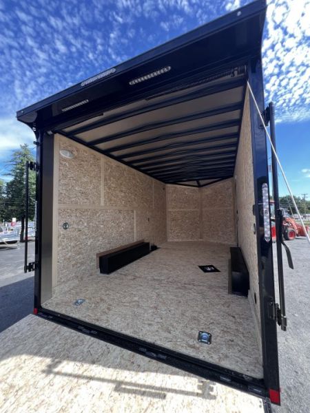New 2027 US Cargo 8.5X16+ 2ft V-Nose /.080 Polycore / I-Beam Frame / 7' 6" interior/ Blackout Package - 7000GVW