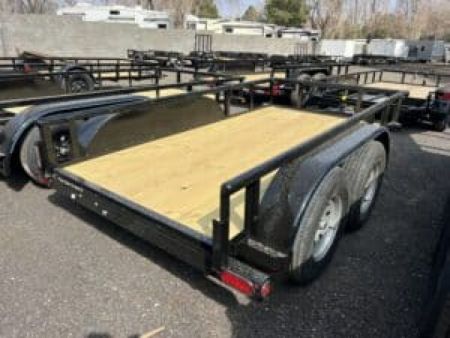 New 2026 Top Hat Trailers 5x10 Tandem Flatbed Utility Trailer Water hauler