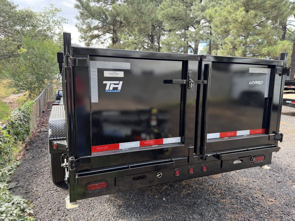 New 2027 Top Hat Trailers 7'X16' Gooseneck Dump Trailer 16000 lb G.V.W. 3' Sides Dump Trailer