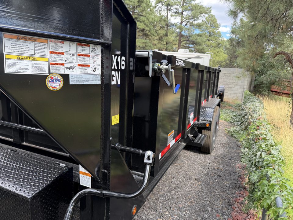 New 2027 Top Hat Trailers 7'X16' Gooseneck Dump Trailer 16000 lb G.V.W. 3' Sides Dump Trailer