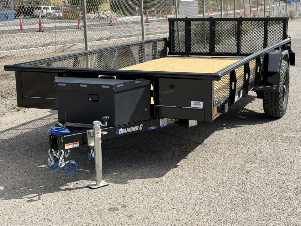 New 2027 Diamond C PSA 77"x14' Venture Edition, Expanded Sides - 6K UTV Utility Trailer