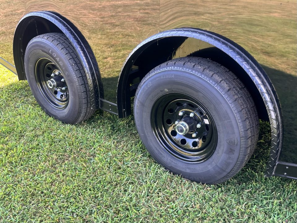 New 2027 8.5x16 Race Trailer-5200lb Torsion- Finished Interior - Black poly - Car / Racing Trailer