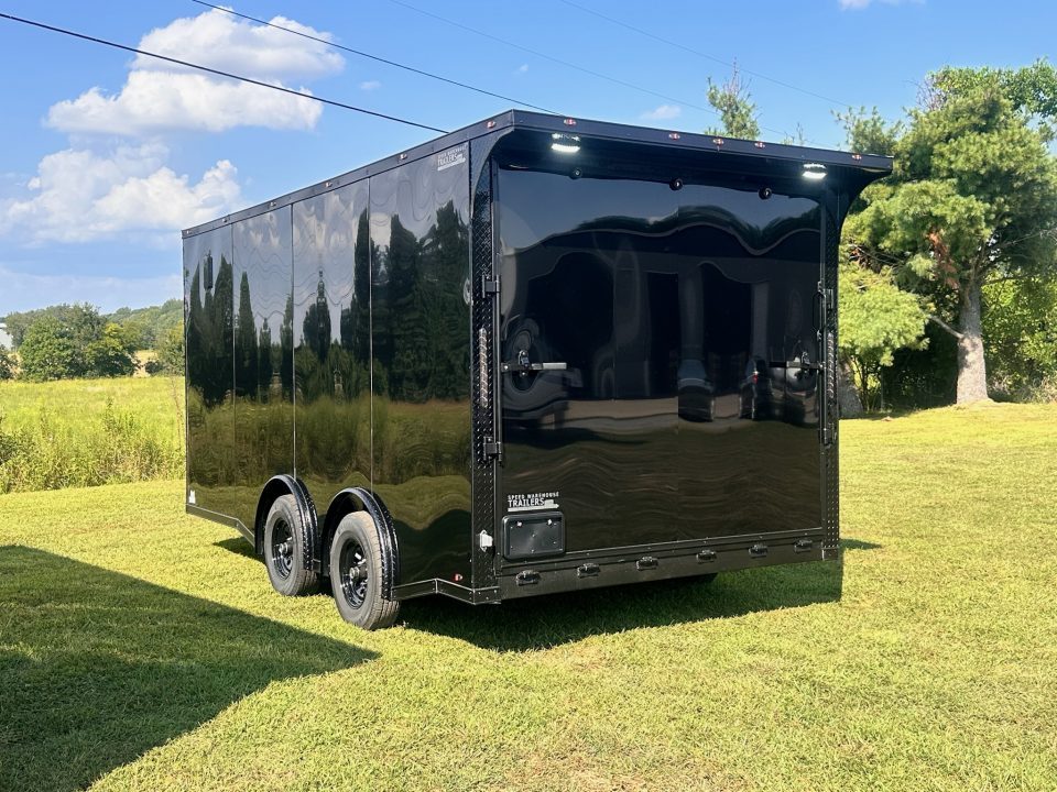 New 2027 8.5x16 Race Trailer-5200lb Torsion- Finished Interior - Black poly - Car / Racing Trailer