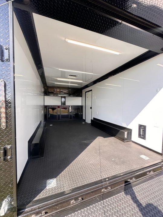 New 2027 8.5x16 Race Trailer-5200lb Torsion- Finished Interior - Black poly - Car / Racing Trailer