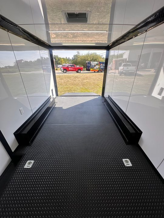 New 2027 8.5x16 Race Trailer-5200lb Torsion- Finished Interior - Black poly - Car / Racing Trailer