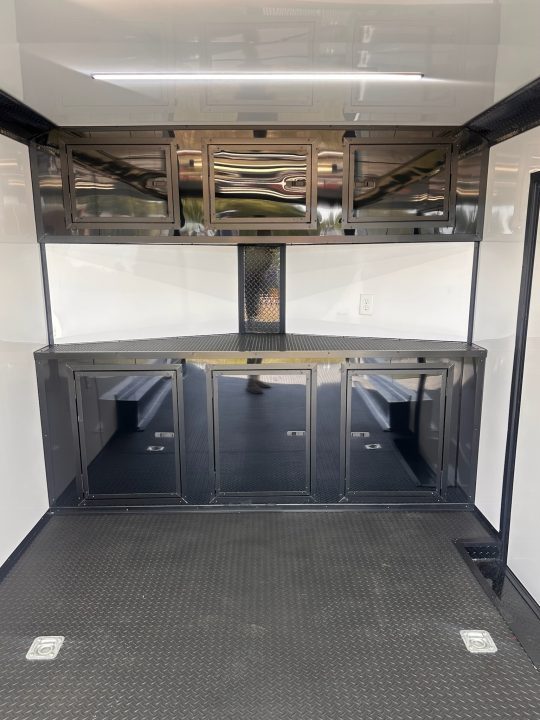 New 2027 8.5x16 Race Trailer-5200lb Torsion- Finished Interior - Black poly - Car / Racing Trailer