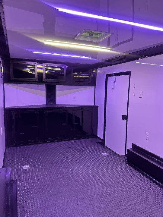 New 2027 8.5x16 Race Trailer-5200lb Torsion- Finished Interior - Black poly - Car / Racing Trailer
