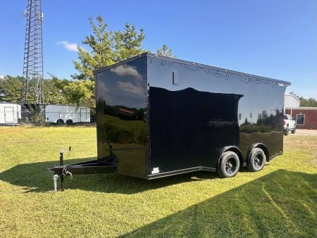 New 2027 8.5x16 Race Trailer-5200lb Torsion- Finished Interior - Black poly - Car / Racing Trailer