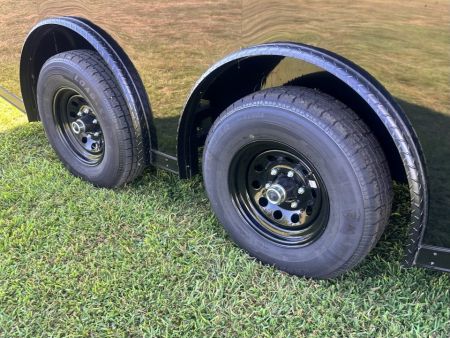 New 2027 8.5x16 Race Trailer-5200lb Torsion- Finished Interior - Black poly - Car / Racing Trailer