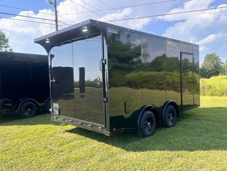 New 2027 8.5x16 Race Trailer-5200lb Torsion- Finished Interior - Black poly - Car / Racing Trailer