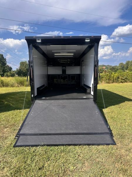 New 2027 8.5x16 Race Trailer-5200lb Torsion- Finished Interior - Black poly - Car / Racing Trailer