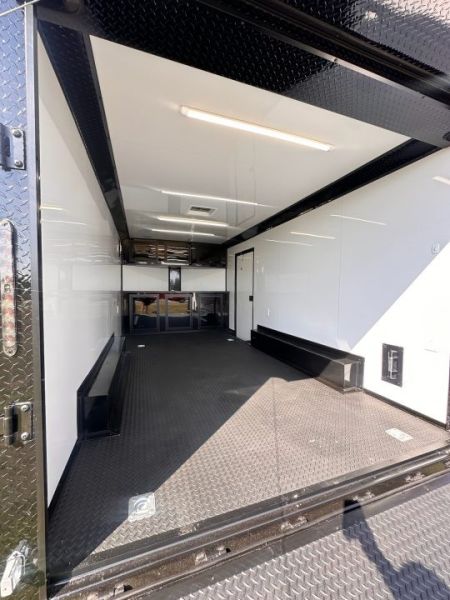 New 2027 8.5x16 Race Trailer-5200lb Torsion- Finished Interior - Black poly - Car / Racing Trailer