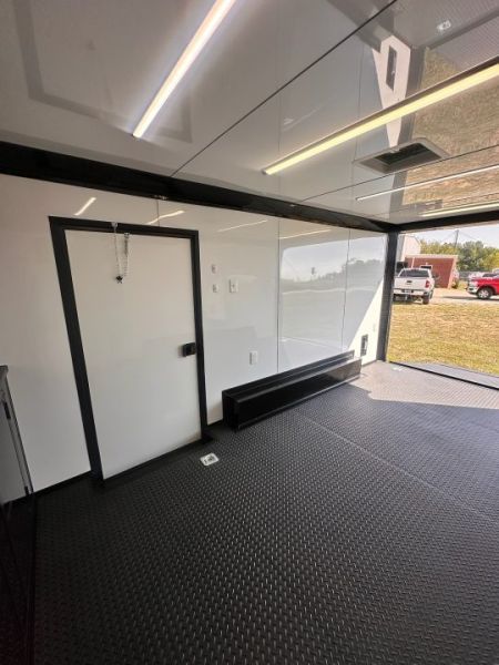 New 2027 8.5x16 Race Trailer-5200lb Torsion- Finished Interior - Black poly - Car / Racing Trailer