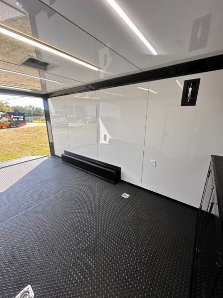 New 2027 8.5x16 Race Trailer-5200lb Torsion- Finished Interior - Black poly - Car / Racing Trailer