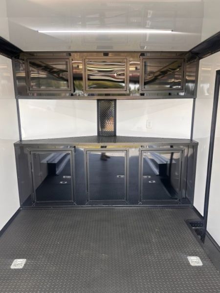 New 2027 8.5x16 Race Trailer-5200lb Torsion- Finished Interior - Black poly - Car / Racing Trailer
