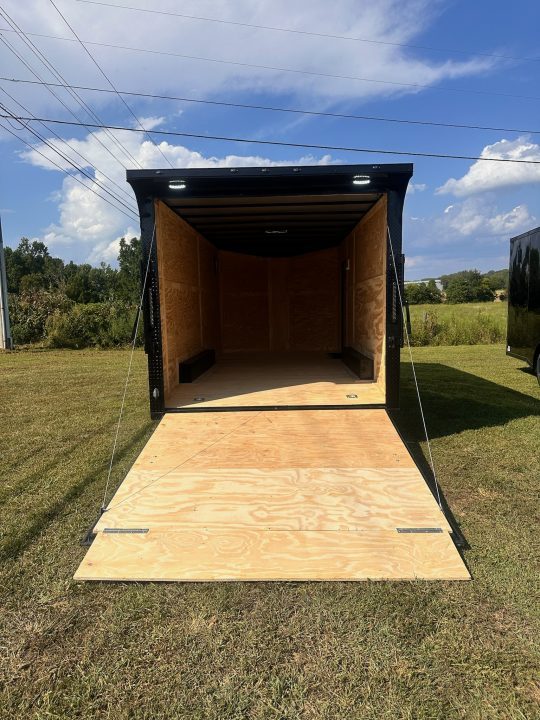 New 2027 8.5x18 Car Hauler- 5200LB Torsion Axle- Black poly-Blackout- Enclosed Trailer