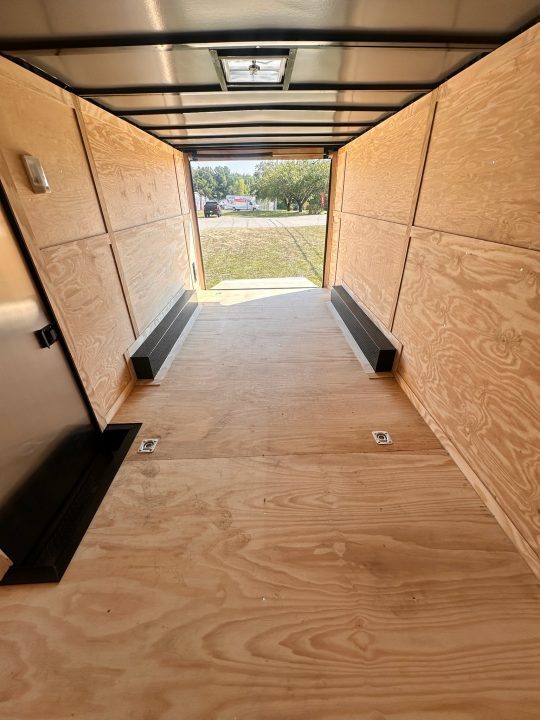 New 2027 8.5x18 Car Hauler- 5200LB Torsion Axle- Black poly-Blackout- Enclosed Trailer