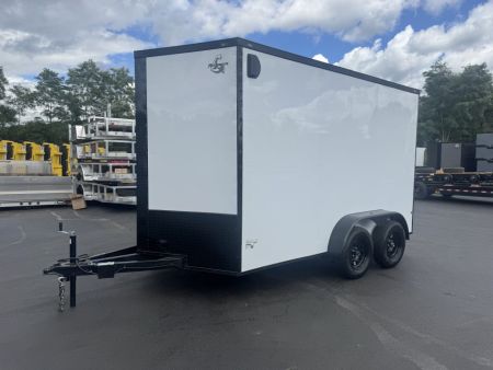 New 2026 Maximum Cargo Trailers 7X12TA Cargo / Enclosed Trailer *CHARCOAL W/ BLACK