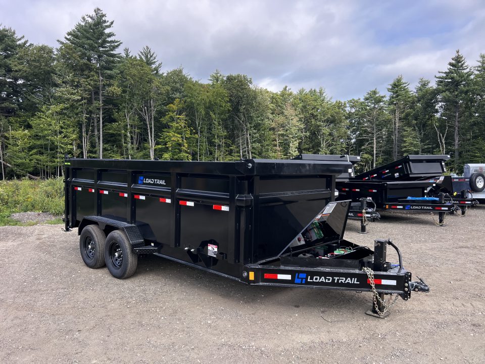 New 2027 Load Trail 7x16 Dump Trailer-HD/ 4' High Sides/ 8" I beam frame/ Tarp kit & Ramps - 14k GVW