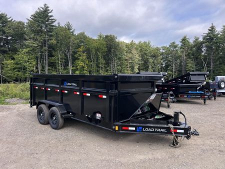 New 2027 Load Trail 7x16 Dump Trailer-HD/ 4' High Sides/ 8" I beam frame/ Tarp kit & Ramps - 14k GVW