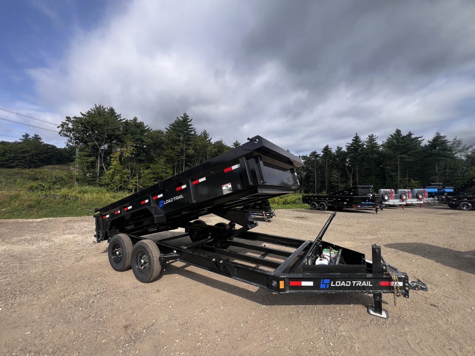 New 2027 Load Trail 7x16 Dump Trailer-HD/ 24" Sides/ 8" I beam frame/ Tarp kit & Ramps - 14k GVW