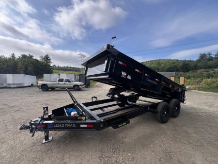 New 2027 Load Trail 7x16 Dump Trailer-HD/ 24" Sides/ 8" I beam frame/ Tarp kit & Ramps - 14k GVW