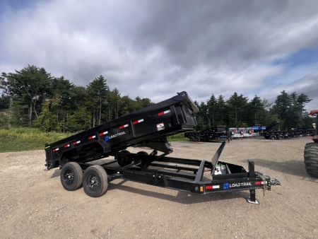 New 2027 Load Trail 7x16 Dump Trailer-HD/ 24" Sides/ 8" I beam frame/ Tarp kit & Ramps - 14k GVW