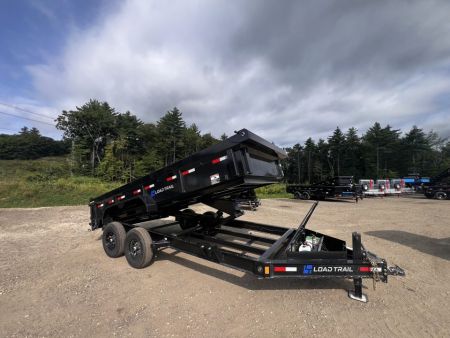 New 2027 Load Trail 7x16 Dump Trailer-HD/ 24" Sides/ 8" I beam frame/ Tarp kit & Ramps - 14k GVW