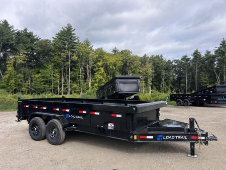 New 2027 Load Trail 7x16 Dump Trailer-HD/ 24" Sides/ 8" I beam frame/ Tarp kit & Ramps - 14k GVW