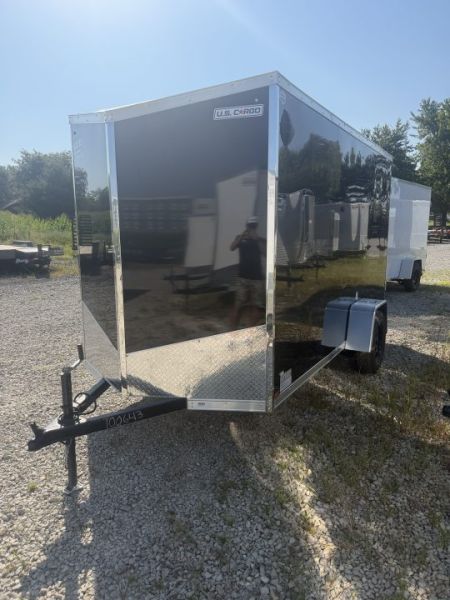 New 2027 US CARGO ENCLOSED ULAFT612SA 6X12 SA RAMP DOOR (GVW:2990) BLACK