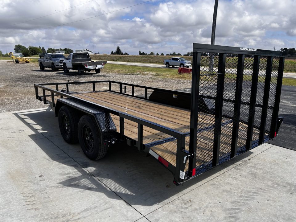 New 2027 H&H Trailers 82"X16' DOVETAIL Rail Side 7k gvwr Utility Trailer