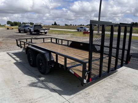 New 2027 H&H Trailers 82"X16' DOVETAIL Rail Side 7k gvwr Utility Trailer