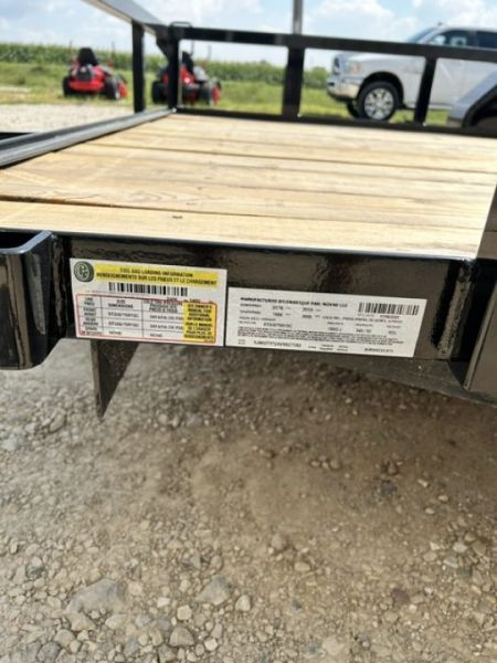 New 2027 H&H Trailers 82"X12' Rail Side 4' GATE TANDEM AXLE 7k gvwr Utility Trailer