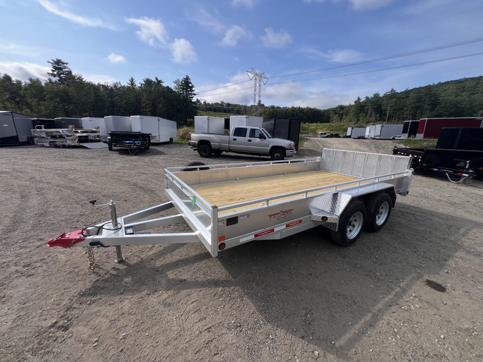 New 2026 Triumph 7X14 Aluminum Utility Trailer/ Bi-Fold Gate - 7000GVW