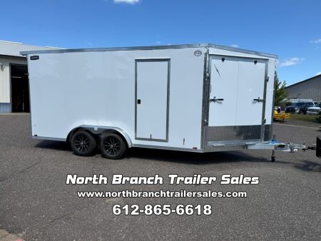 New 2027 Lightning Trailers LTFES716TA2 7.5 Snowmobile Trailer