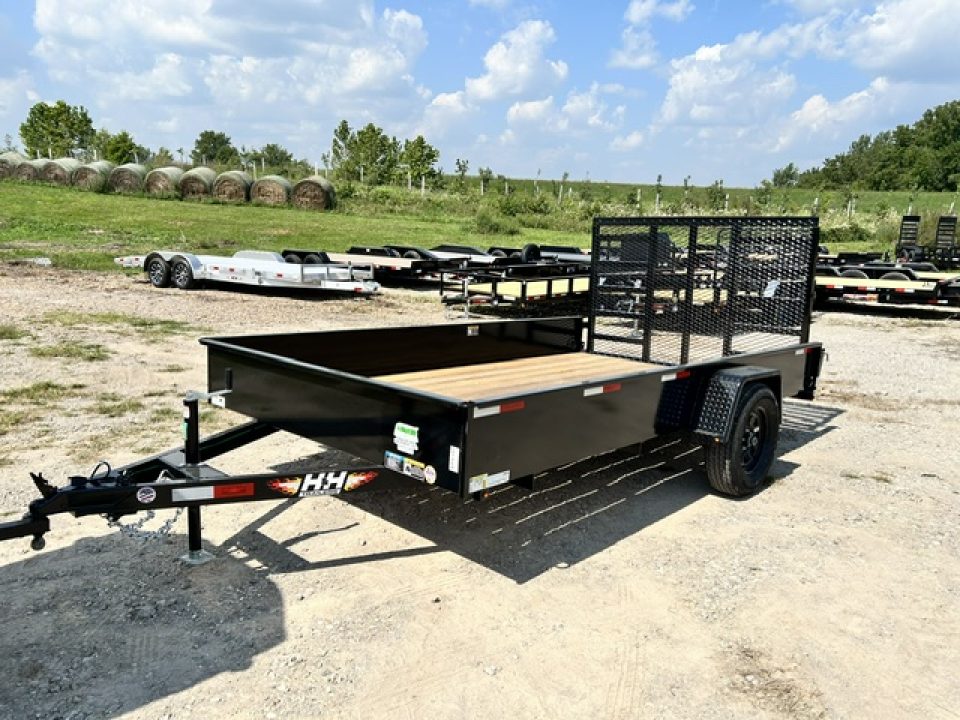 New 2027 H&H Trailers 82X12 SOLID SIDE W/LADDER GATE Utility Trailer