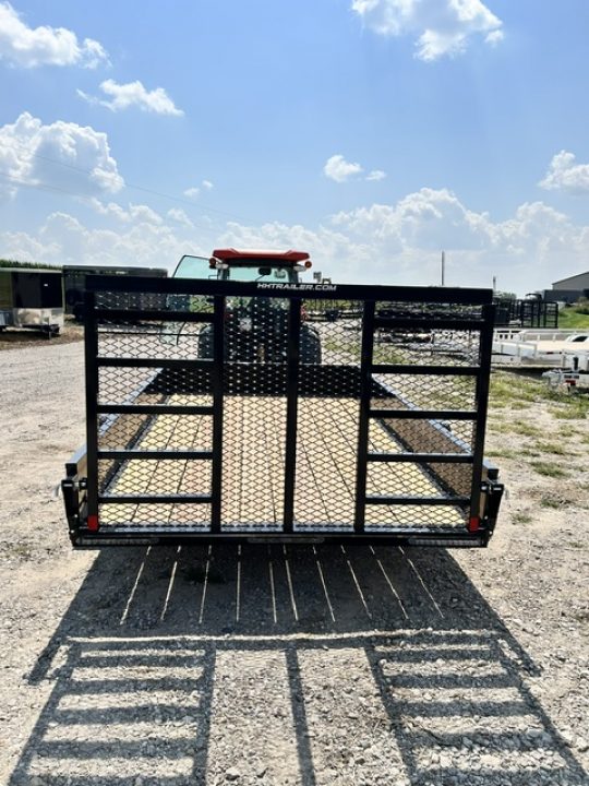 New 2027 H&H Trailers 82X12 SOLID SIDE W/LADDER GATE Utility Trailer