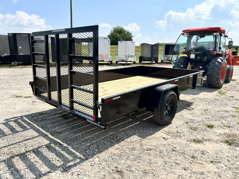 New 2027 H&H Trailers 82X12 SOLID SIDE W/LADDER GATE Utility Trailer
